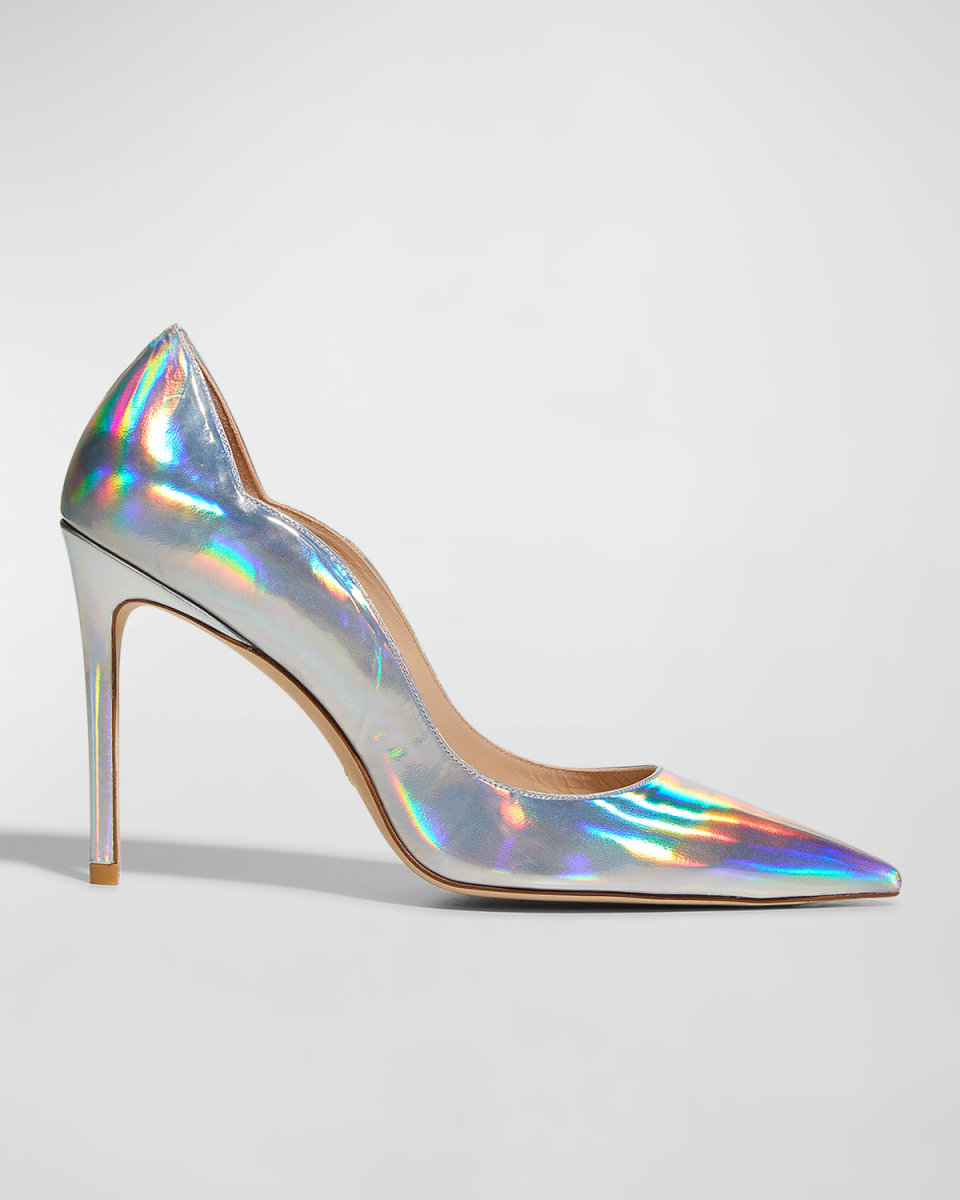 Stuart Iridescent Scallop Pumps